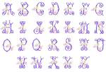Picture of Monograms Embroidery Font