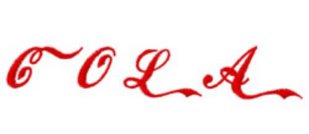 Picture of Cola Embroidery Font
