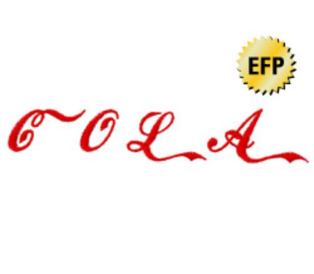 Picture of Cola Embroidery Font