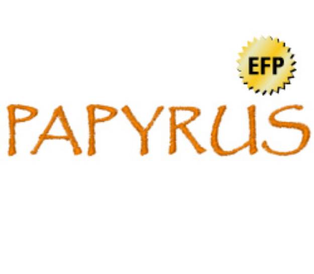 Picture of Papyrus Embroidery Font