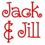 Picture of Jack & Jill Embroidery Font