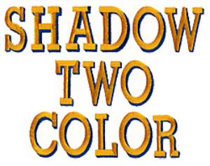 Picture of 2C Shadow Embroidery Font