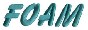 Picture of Foam Embroidery Font