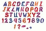 Picture of Small Paint Embroidery Font
