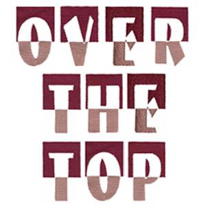 Picture of Over The Top Embroidery Font