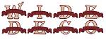 Picture of Applique Banner Embroidery Font