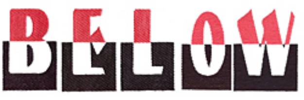 Picture of Below The Belt Embroidery Font