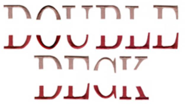 Picture of Double Deck Embroidery Font