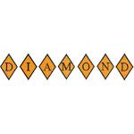 Picture of Diamond Applique Embroidery Font