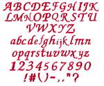 Picture of Zuricha Embroidery Font