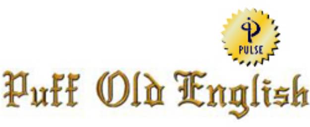Picture of Puff Old English Embroidery Font
