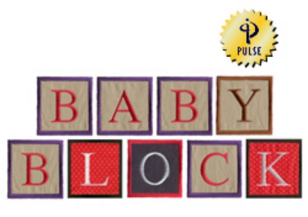 Picture of Baby Block Embroidery Font