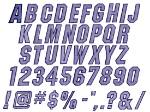 Picture of Club 3 Embroidery Font