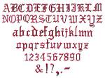 Picture of King Embroidery Font