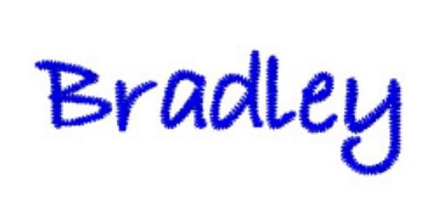 Picture of Bradley Embroidery Font