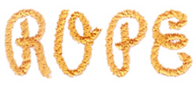 Picture of Rope Font Embroidery Font