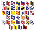 Picture of Nautical Flags Embroidery Font