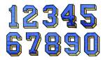 Picture of 6 inch Applique Numbers Embroidery Font