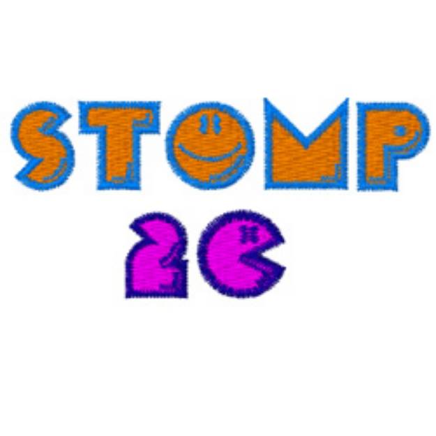 Picture of Stomp 2 Colors Embroidery Font