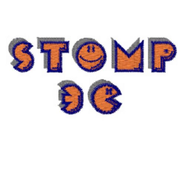 Picture of Stomp 3 Colors Embroidery Font
