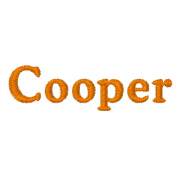 Picture of Cooper Embroidery Font
