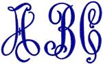 Picture of Big and Bold Monogram Embroidery Font