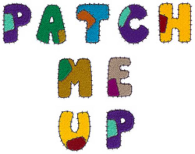 Picture of Patch Alphabet Embroidery Font