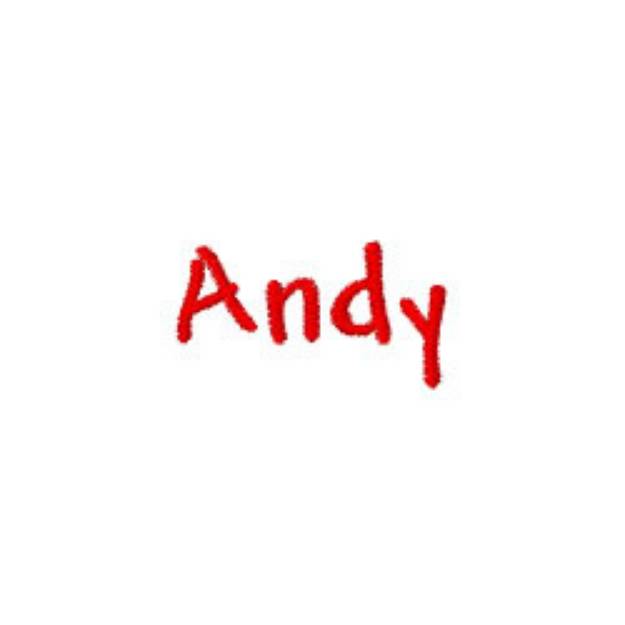 Picture of Andy Embroidery Font