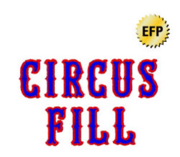 Picture of Circus Fill Embroidery Font