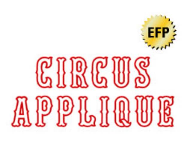 Picture of Circus Applique Embroidery Font
