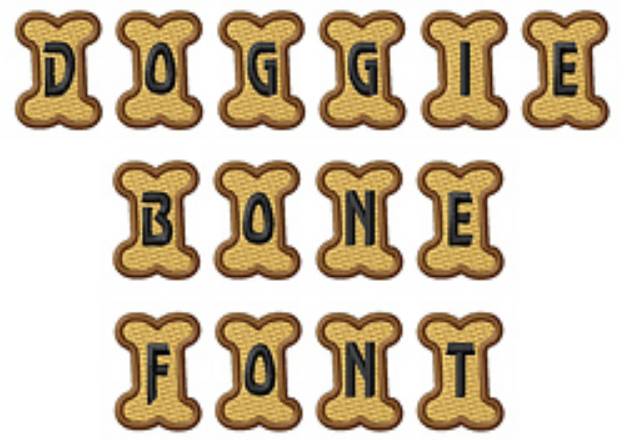 Picture of Doggie Letters Embroidery Font