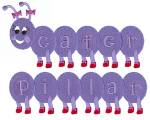 Picture of Caterpillar Alphabet Embroidery Font