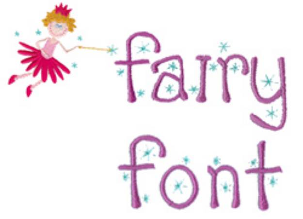 Picture of Fairy Alphabet Embroidery Font