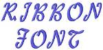 Picture of Ribbon Alphabet Embroidery Font