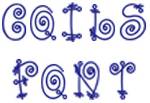 Picture of Coils Font Embroidery Font