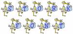 Picture of Stork Font Embroidery Font