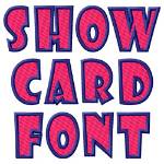 Picture of Show Card Font Embroidery Font
