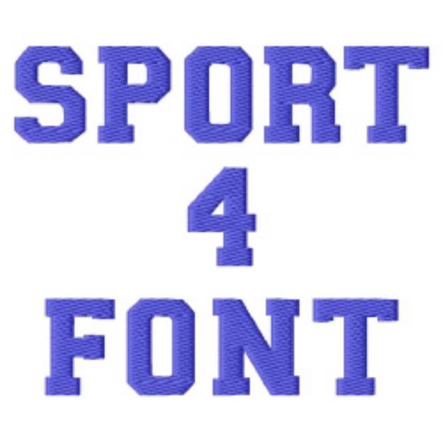 Picture of Sport Font Embroidery Font