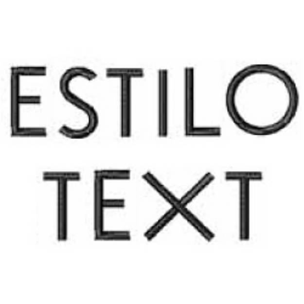 Picture of Estilo Text Embroidery Font