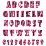 Picture of Zebra Font Embroidery Font