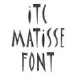 Picture of ITC Matisse Std Regular font Embroidery Font
