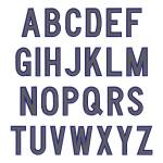 Picture of Plain Applique Font Embroidery Font
