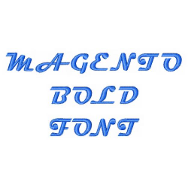 Picture of Magento Bold font Embroidery Font