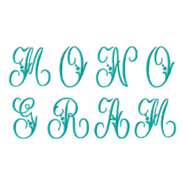 Picture of Monograms 42 Embroidery Font