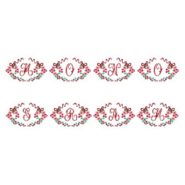 Picture of Monograms 43 Embroidery Font