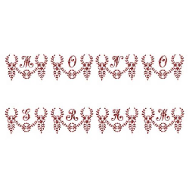 Picture of Monograms 52 Embroidery Font