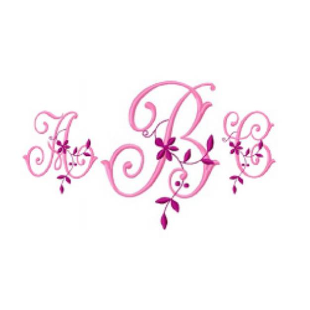 Picture of Monogram 57 Embroidery Font