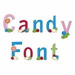 Picture of Candy Font Embroidery Font