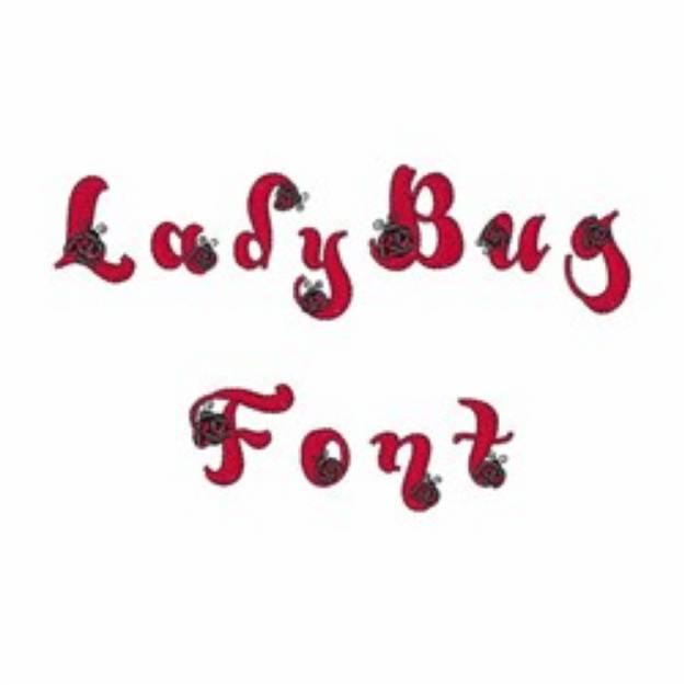 Picture of LadyBug Font Embroidery Font
