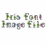 Picture of Iris Font Image File Embroidery Font